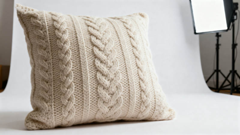 针织抱枕摄影展示图片