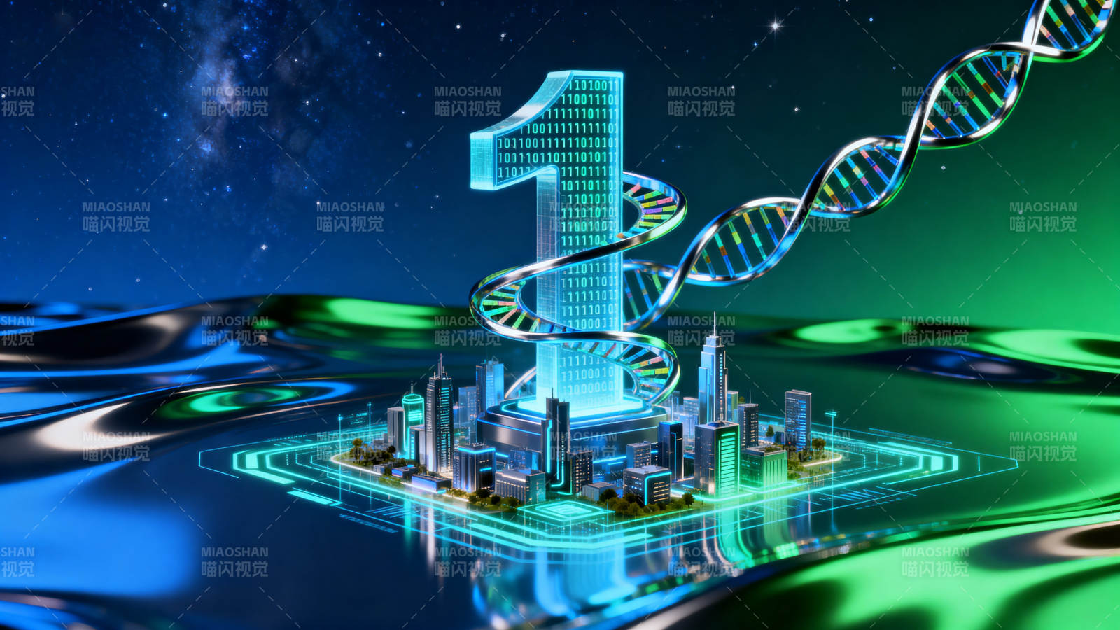 科技城市与数字未来图片