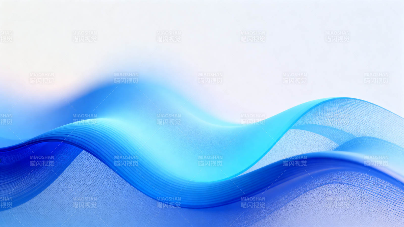 蓝色波浪抽象背景图片