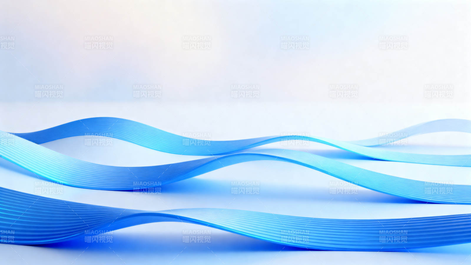 蓝色波浪抽象背景图片