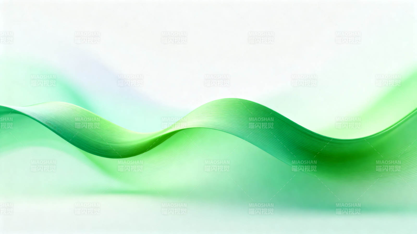 绿色渐变抽象波浪背景图片