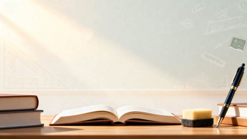 阳光下的学习桌面图片