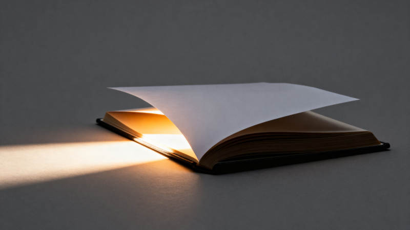 书本中的光图片