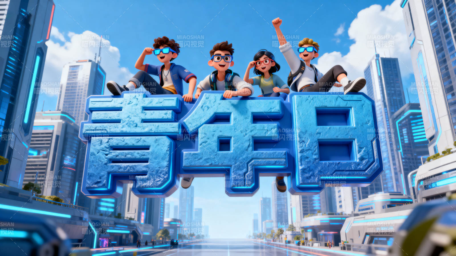 青年日未来科技城市图片