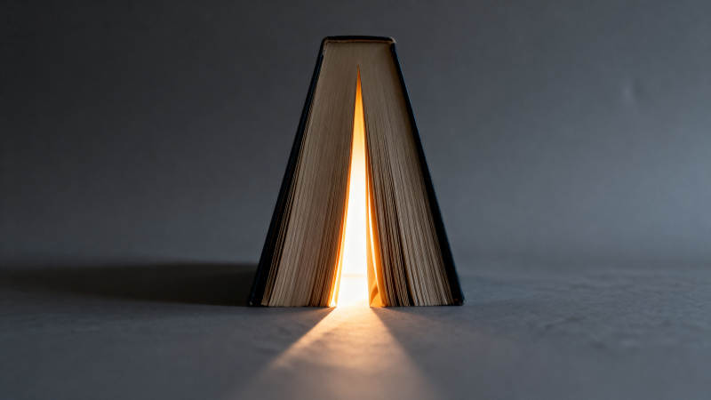 书本中的光之通道图片