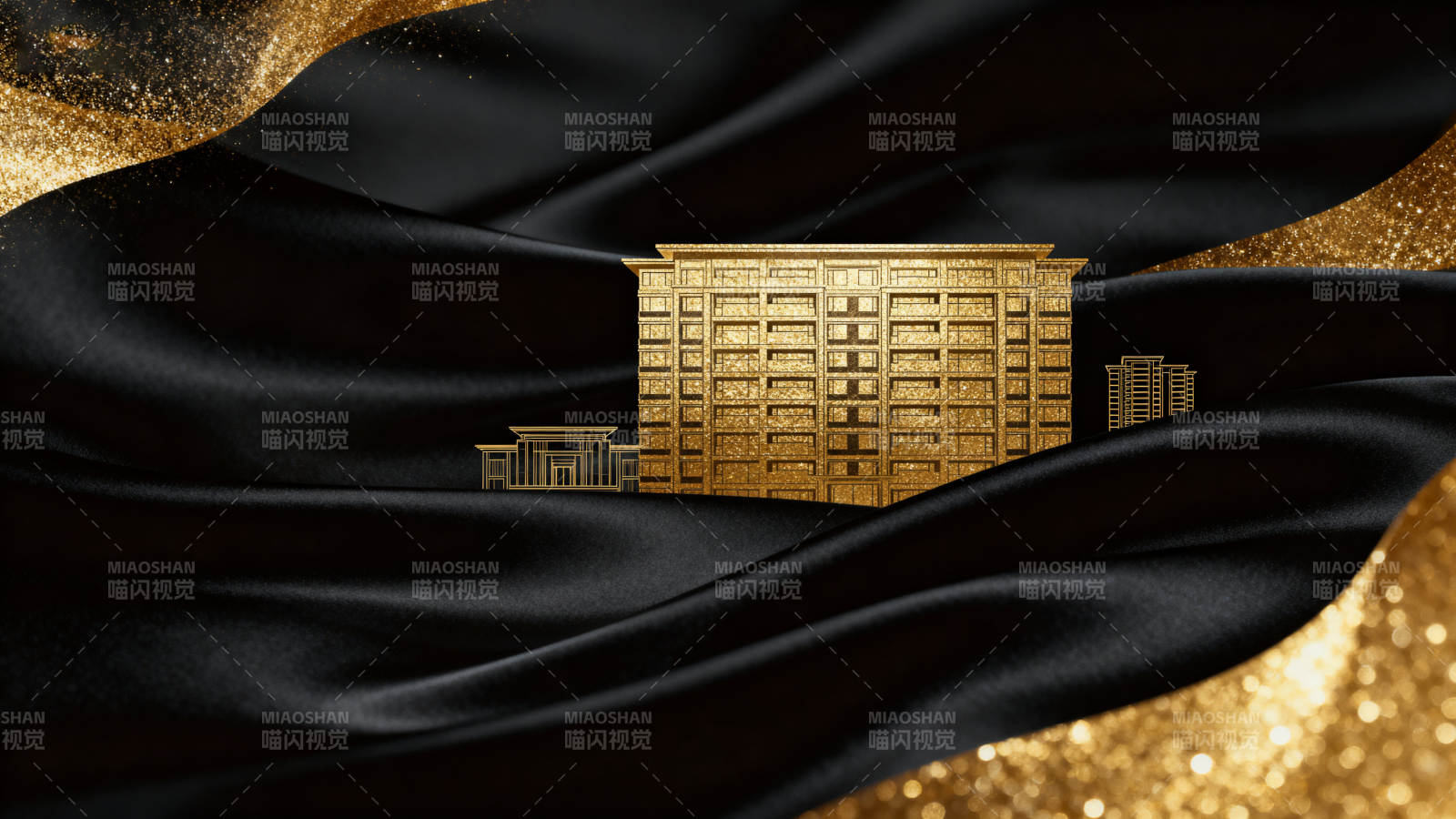 黑金建筑艺术设计图片