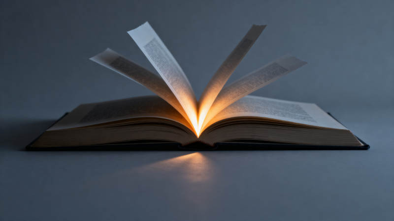 书本中的光图片