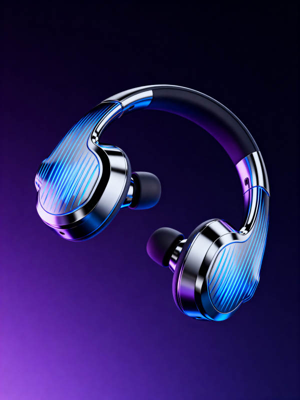 未来感耳机科技感设计图片