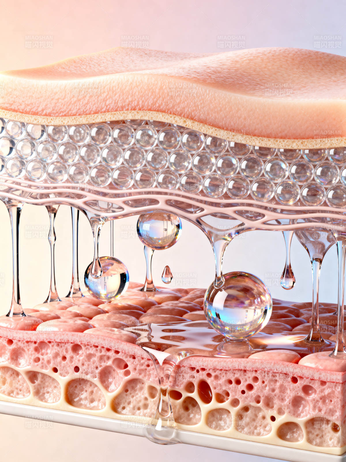 皮肤结构保湿示意图图片