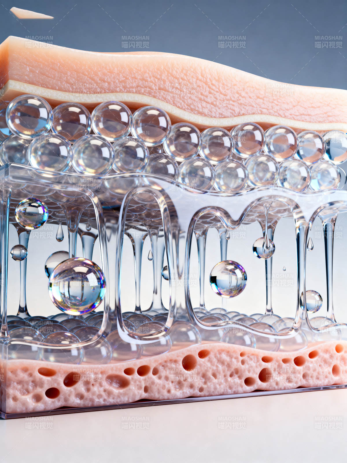 皮肤结构保湿示意图图片