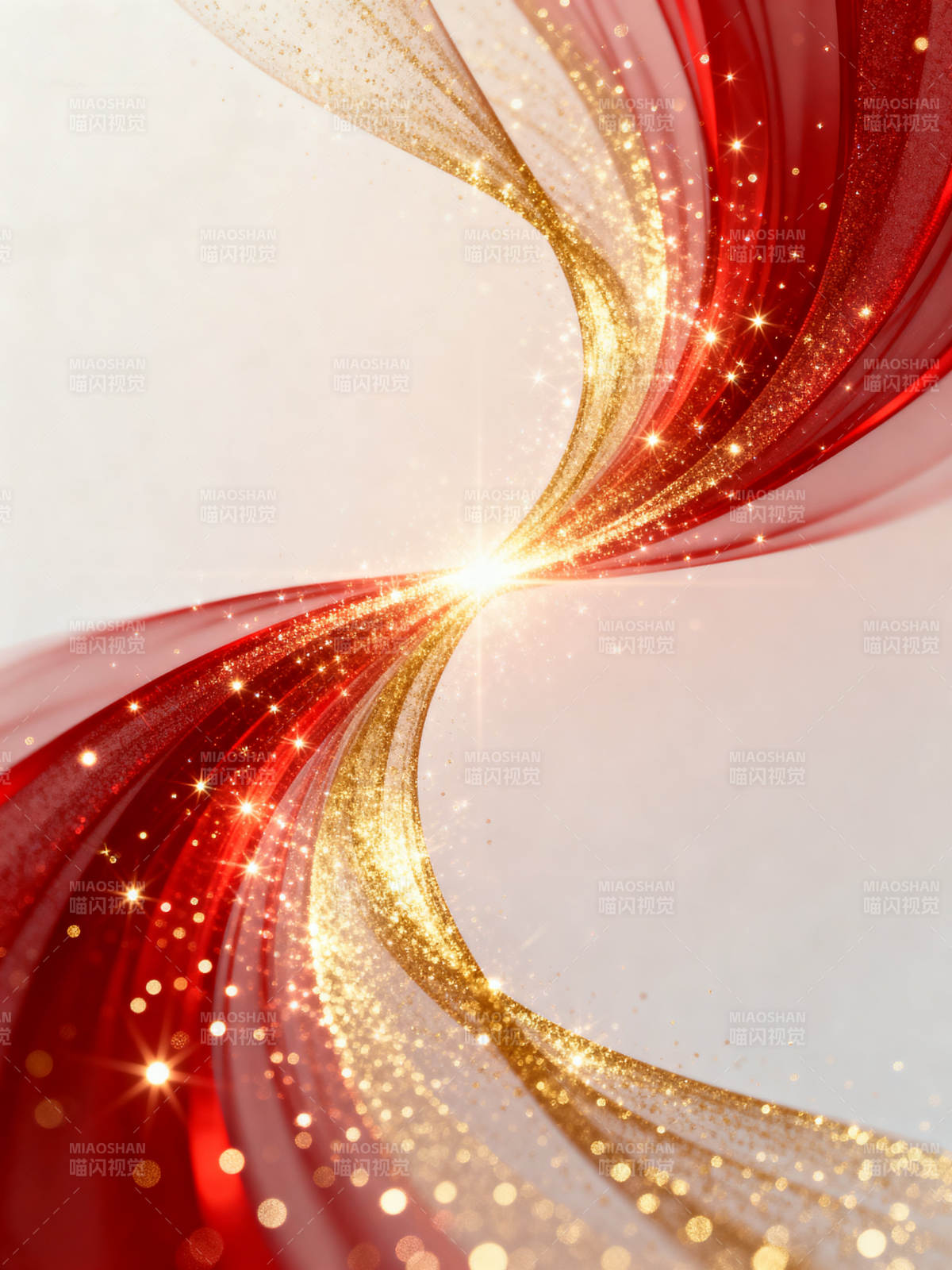 红色金色光效背景图片