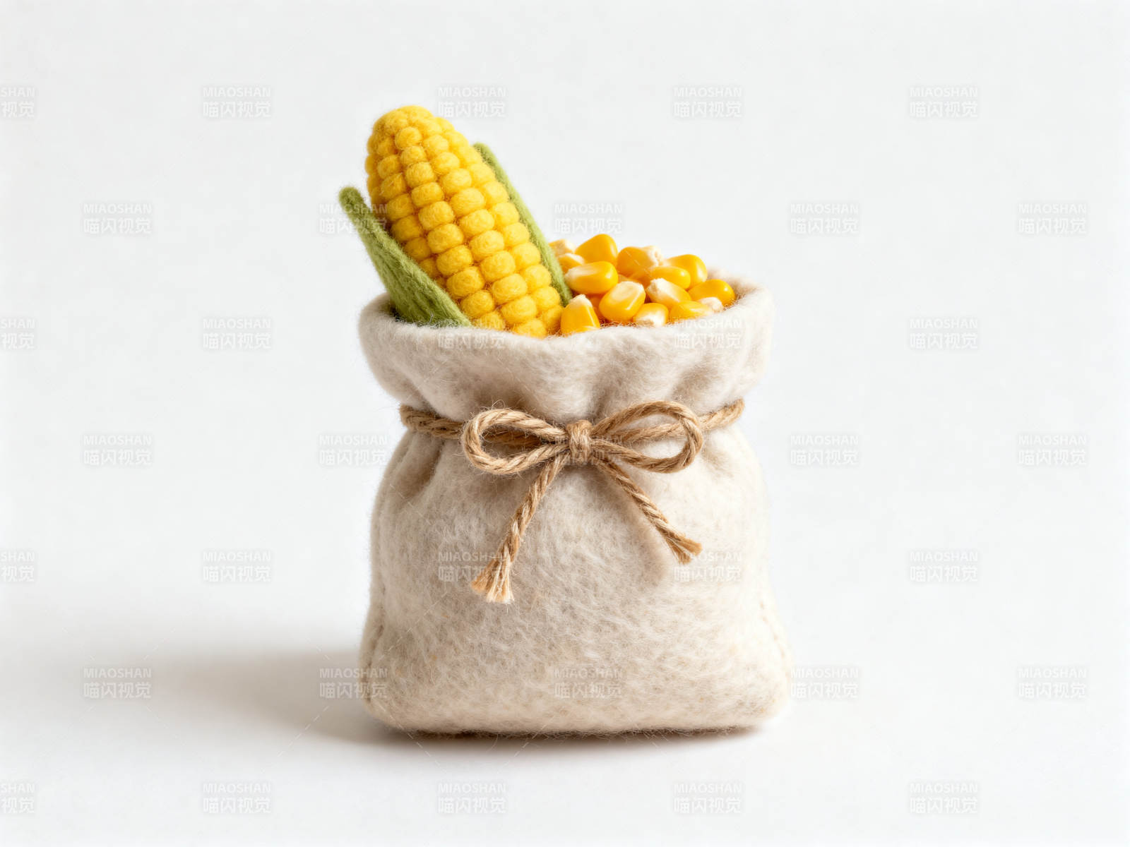 手工玉米布袋装饰图片