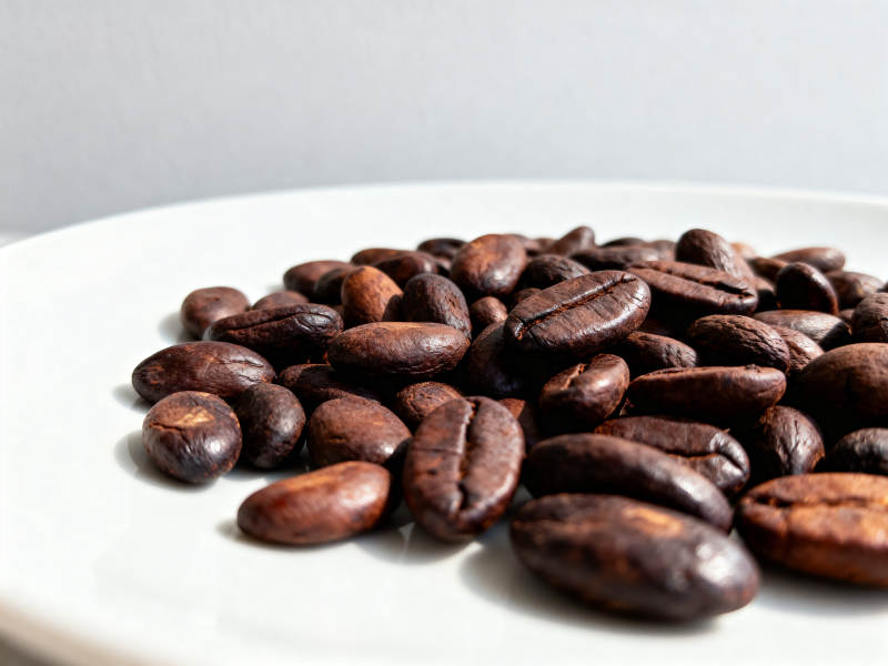 咖啡豆特写展示图片