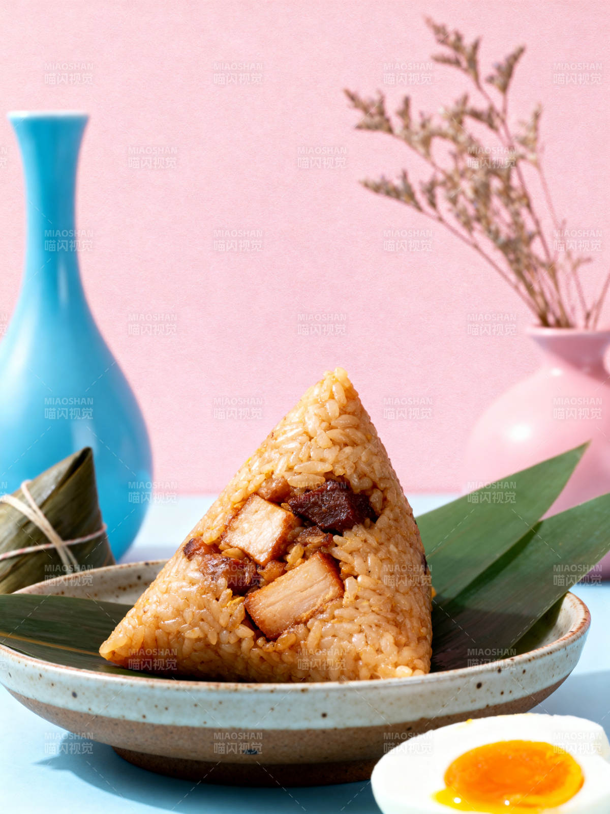 美味肉粽特写展示图片