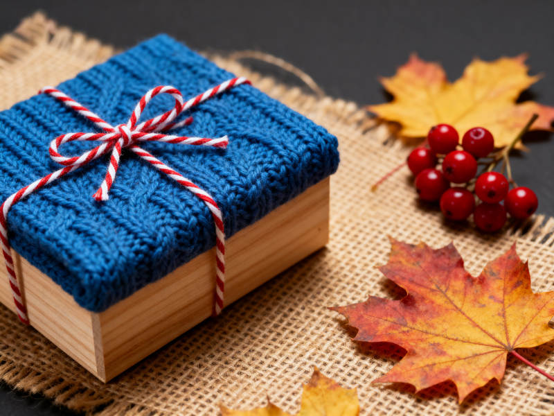 秋季礼物与自然元素图片