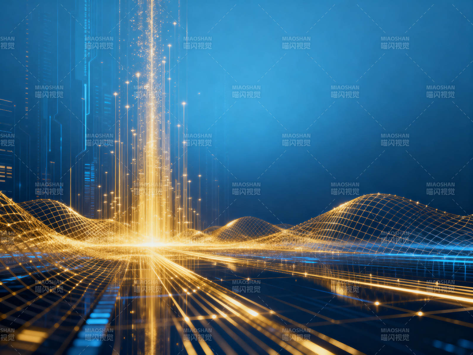 科技数据流抽象背景图片