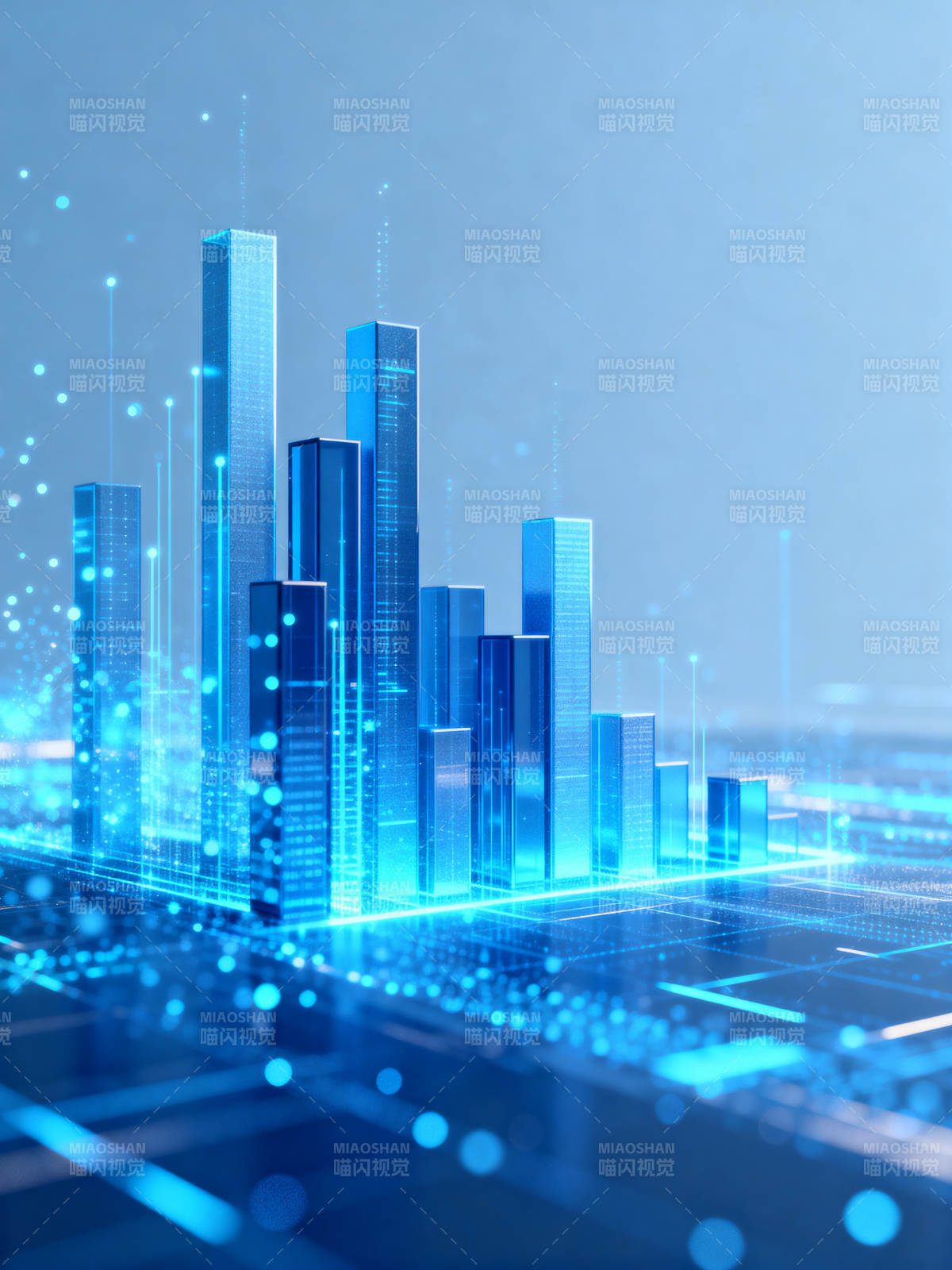 科技城市数据可视化图片