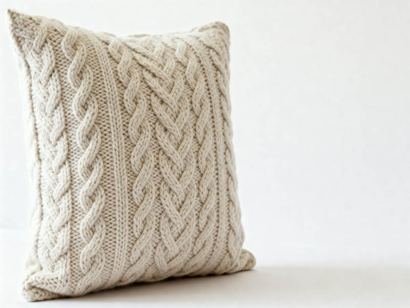 针织抱枕特写展示图片