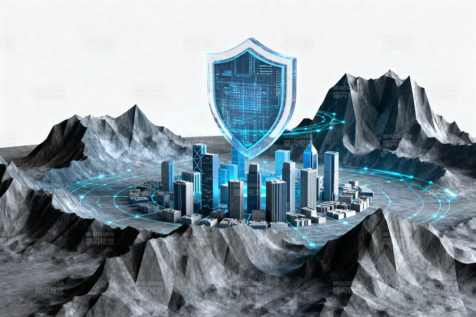 科技城市网络安全防护图片