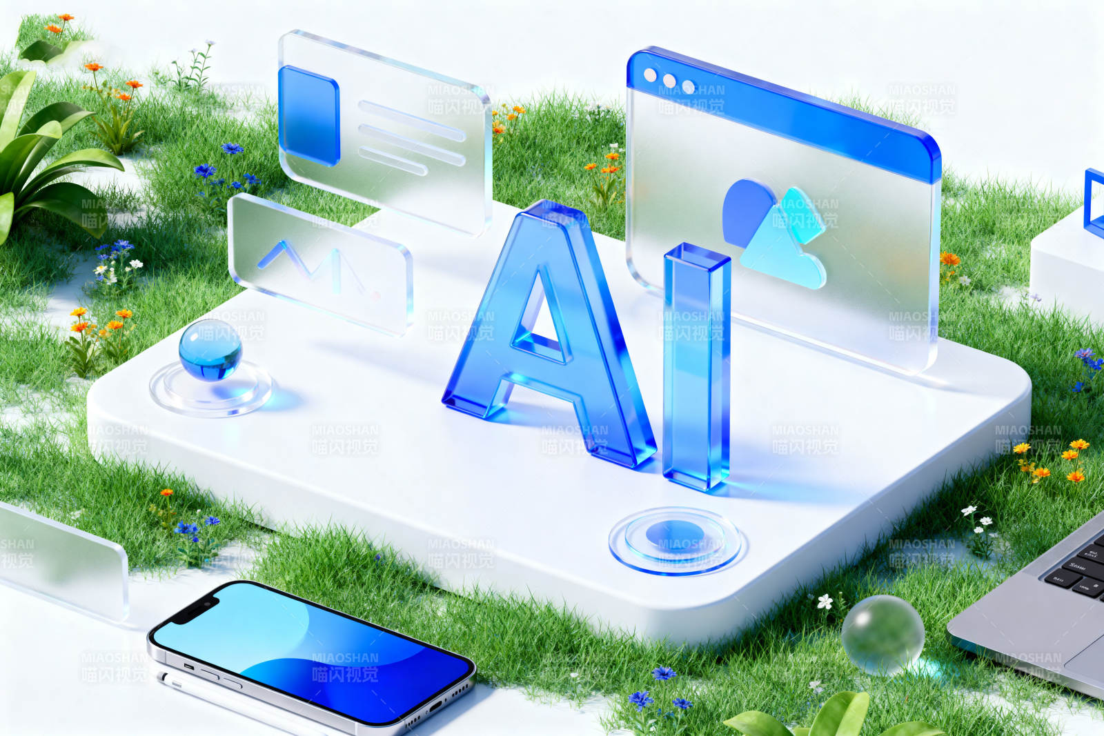 人工智能科技场景展示图片