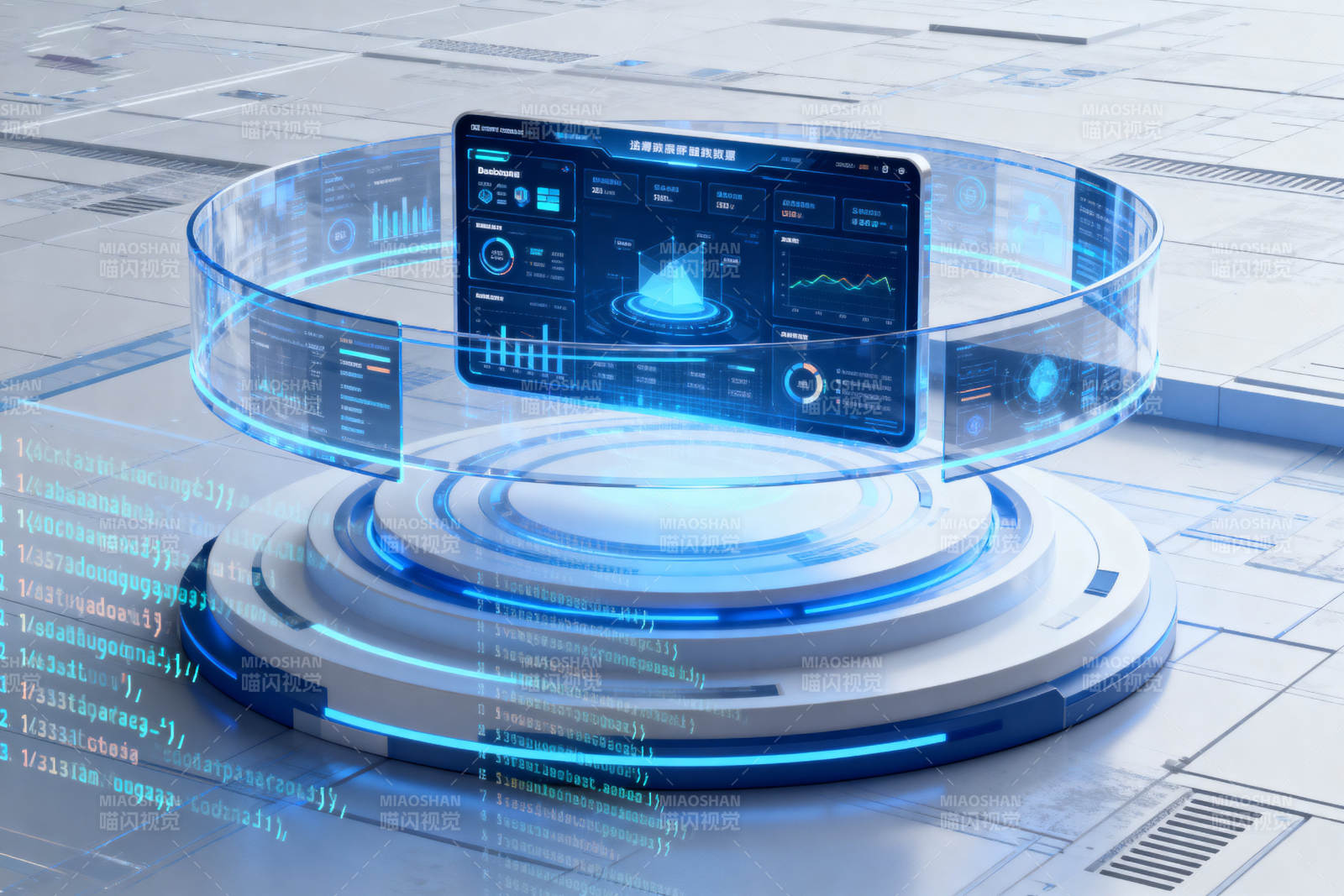 科技数据可视化展示图片
