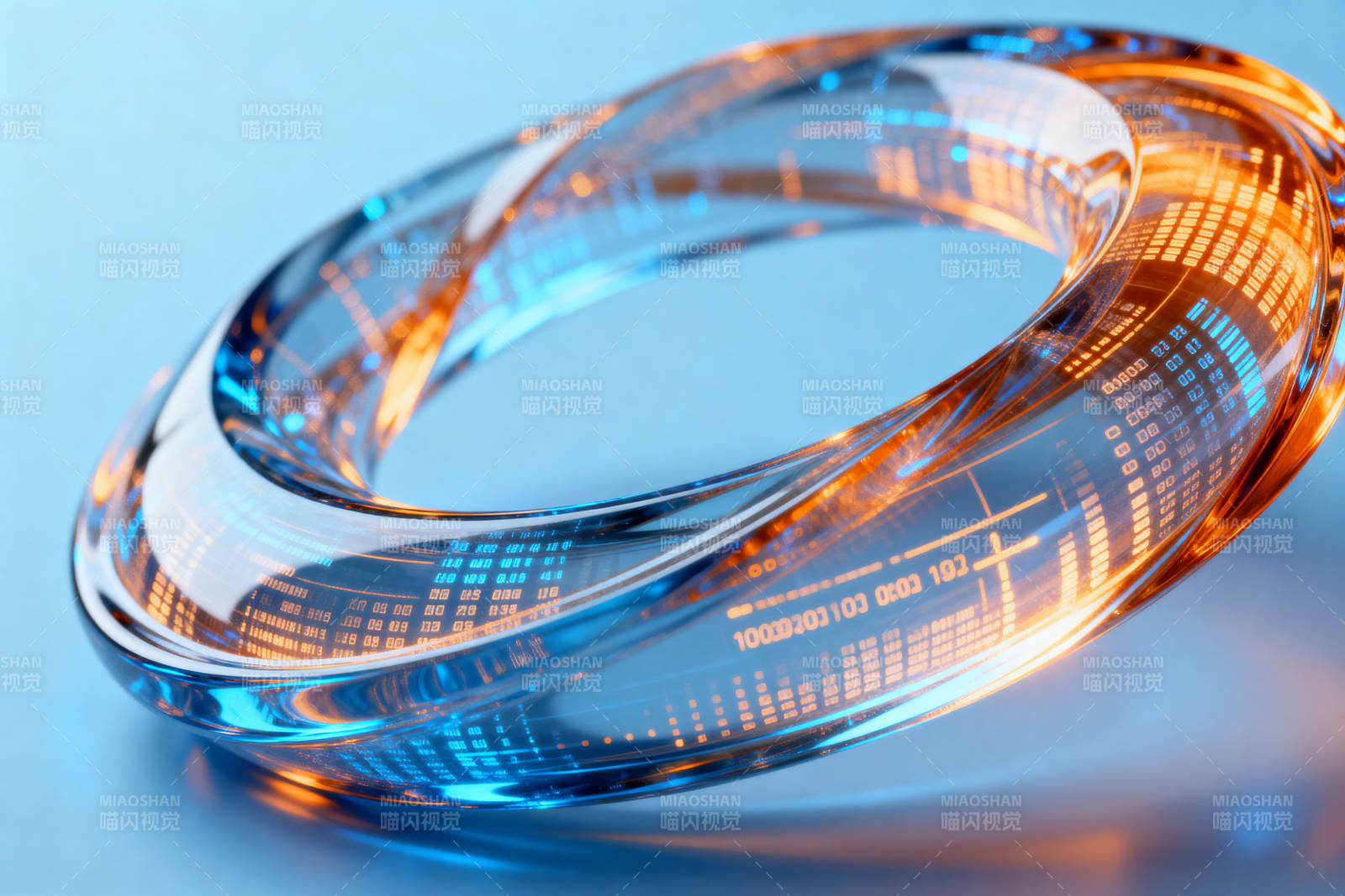 科技环形数据流图片