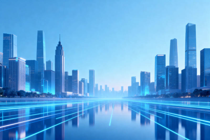 未来城市科技感十足图片