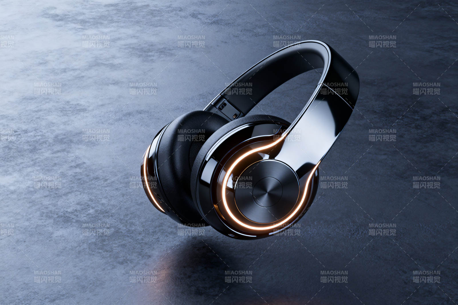 酷炫发光耳机科技感十足图片