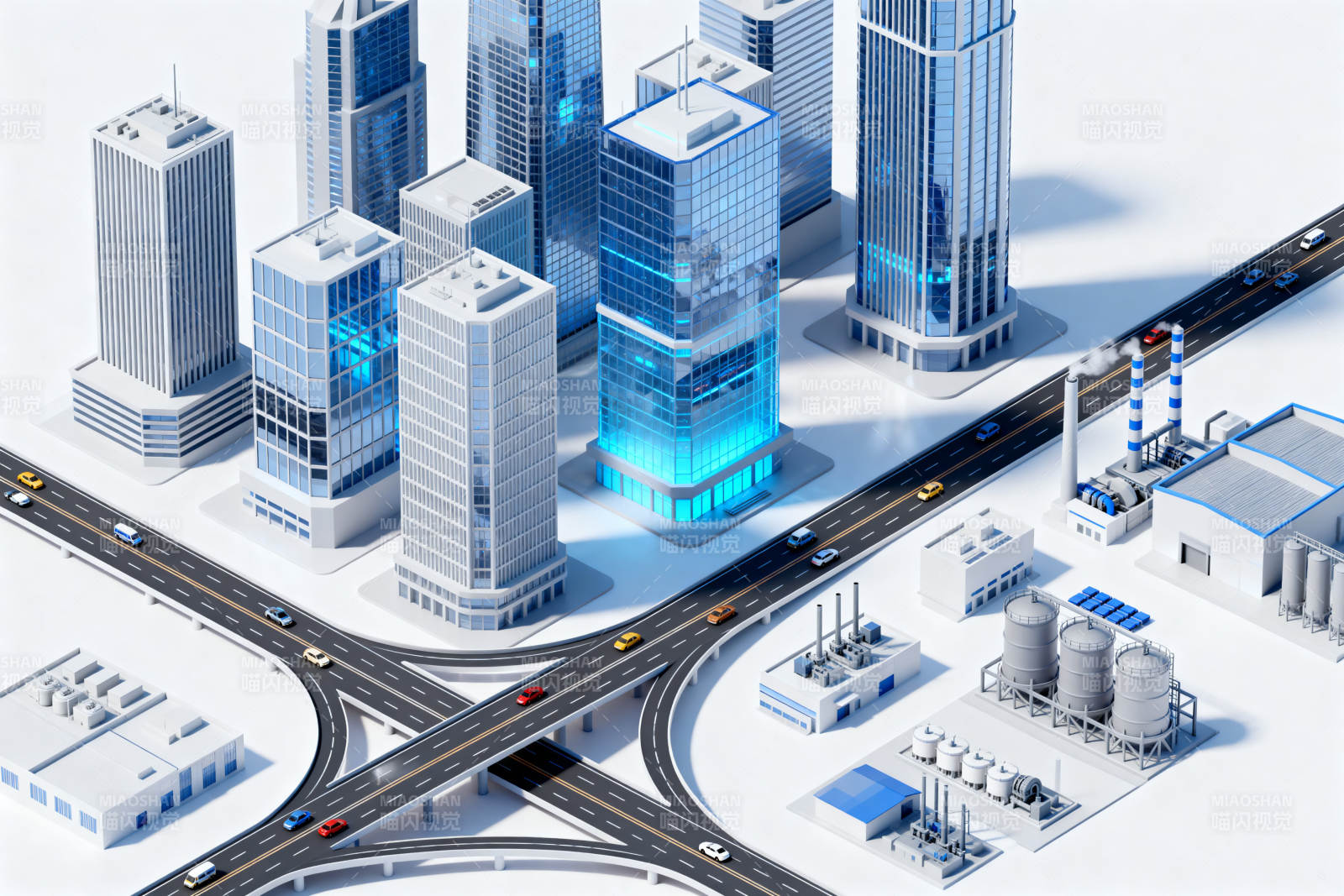 智慧城市与现代工业设计图片