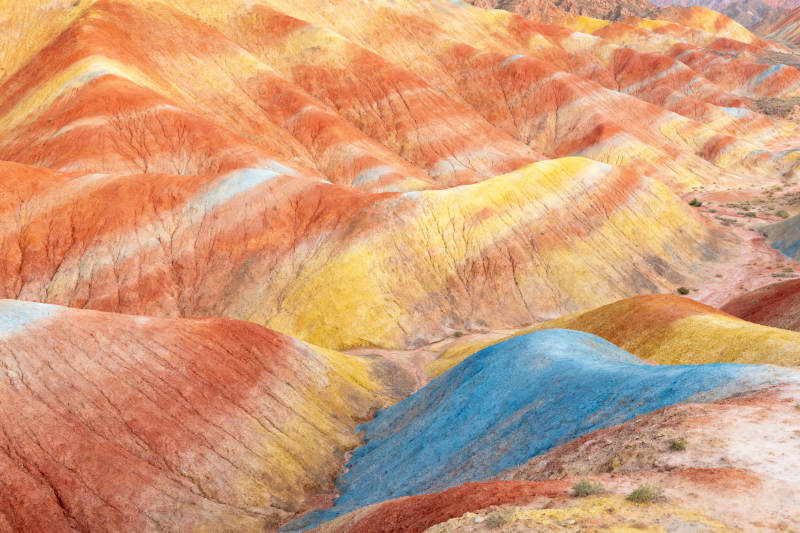 七彩丹霞地貌奇观图片