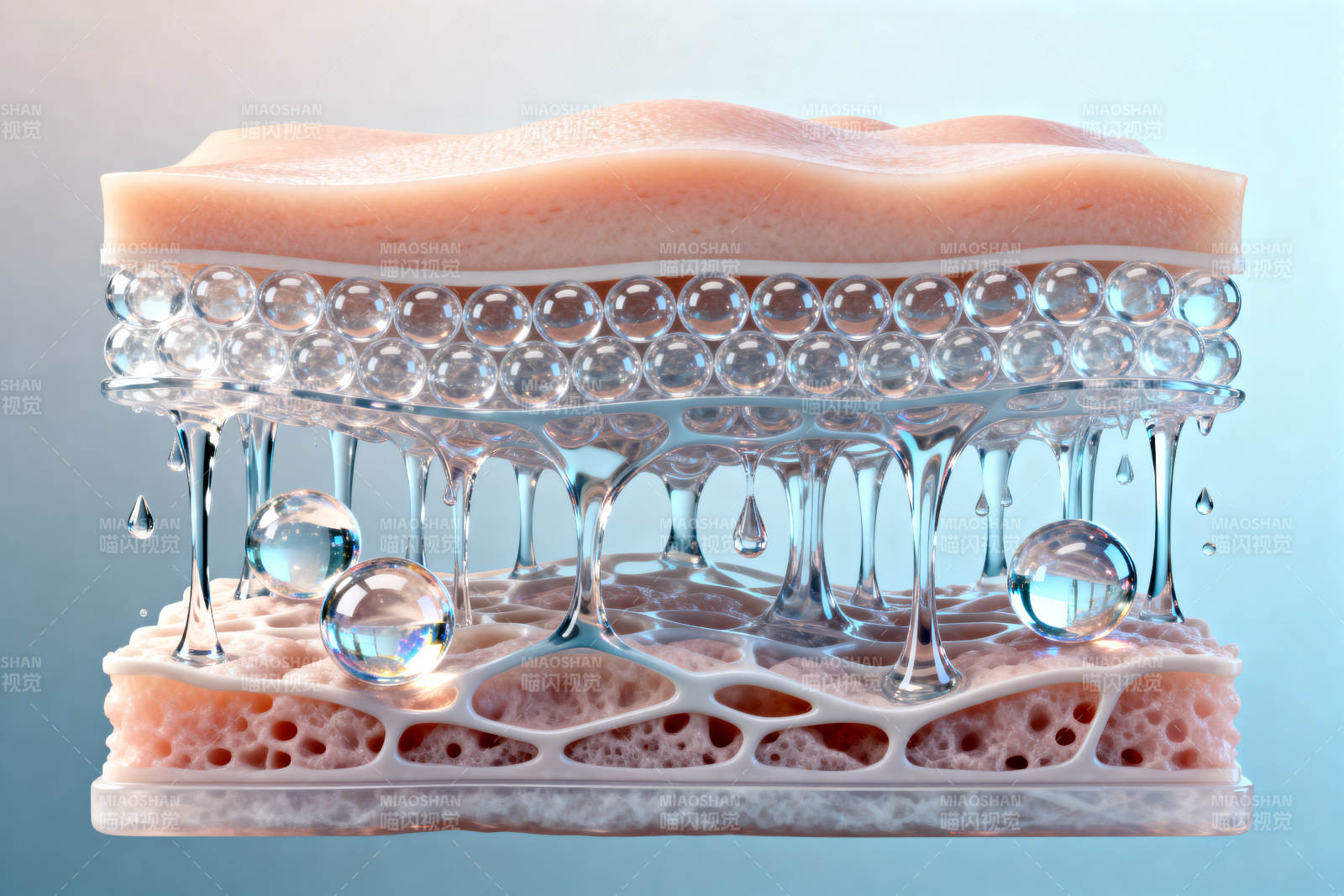 皮肤结构保湿示意图图片