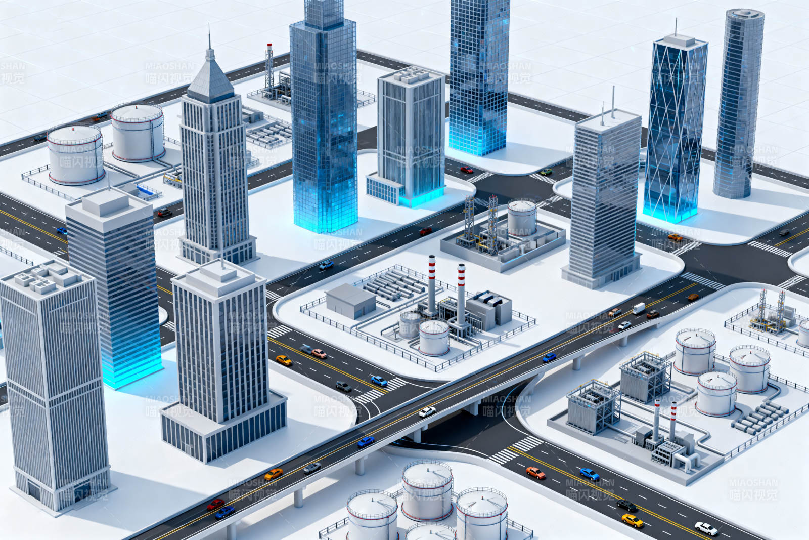 智慧城市模型展示图片