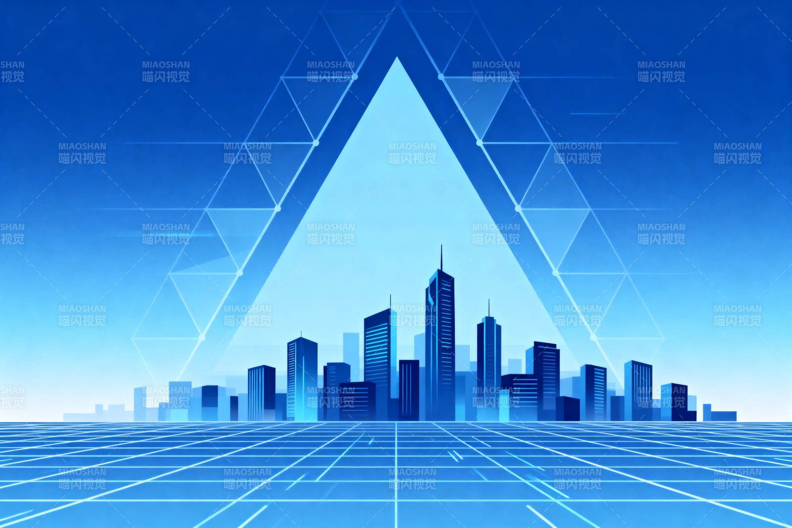 科技城市数字背景图片