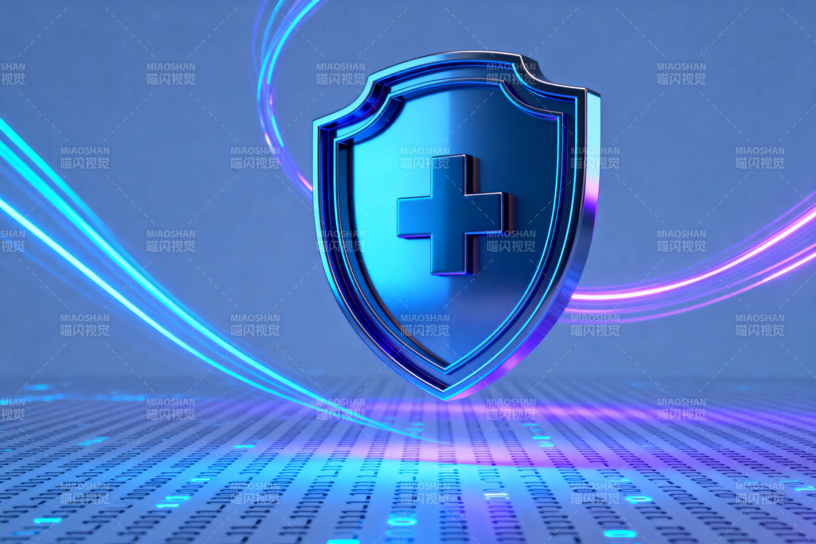 科技医疗防护盾牌图片