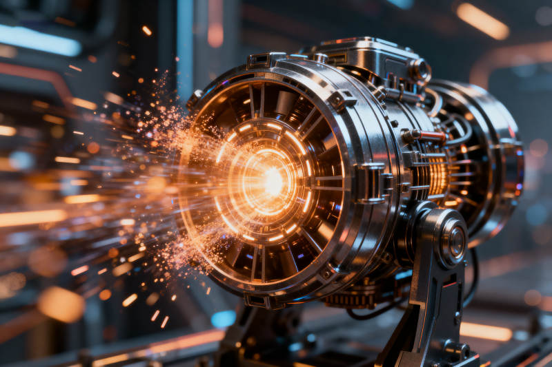 科幻能量装置释放能量图片