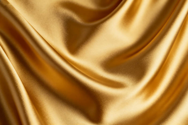 金色丝绸质感背景图片
