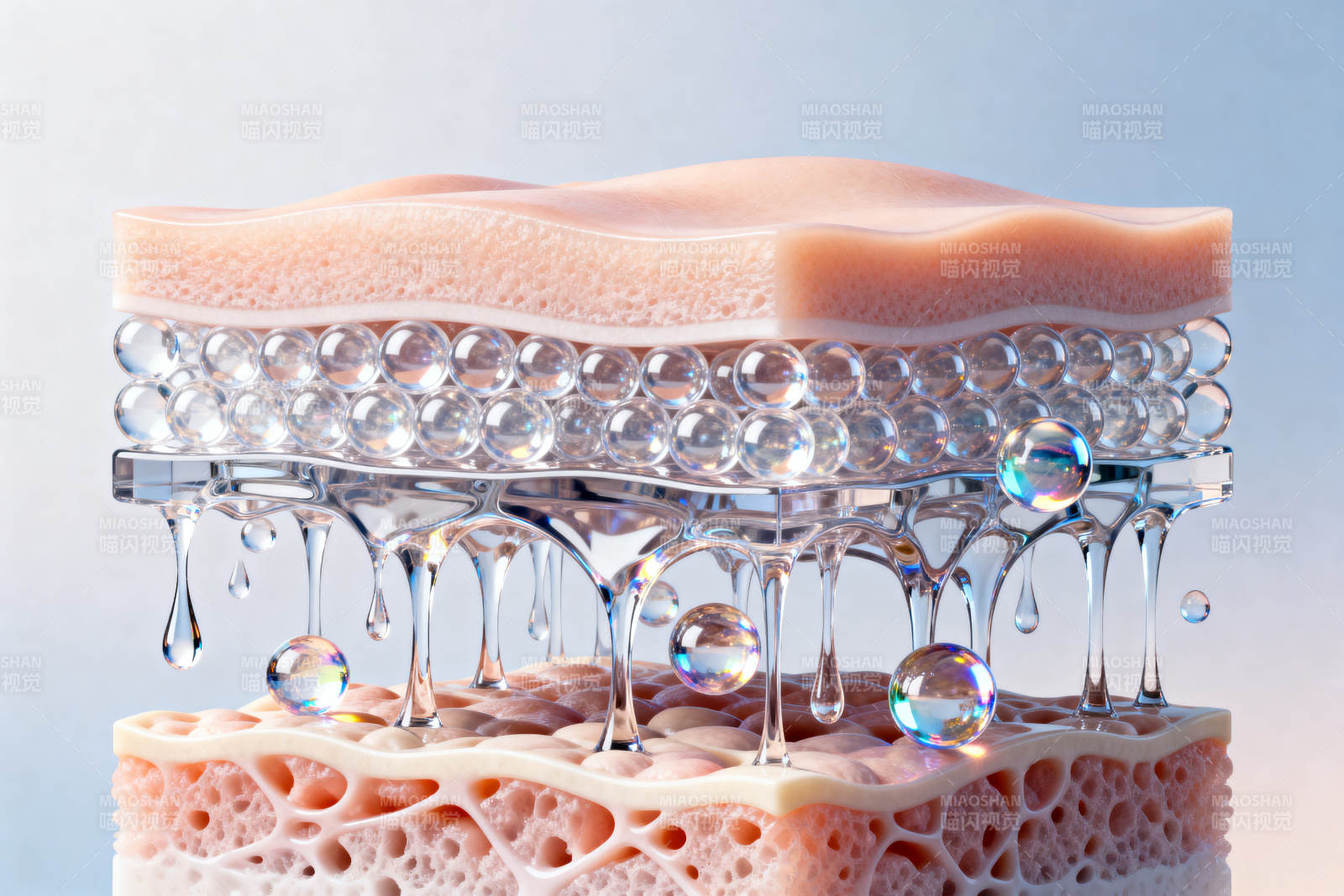 皮肤结构保湿示意图图片