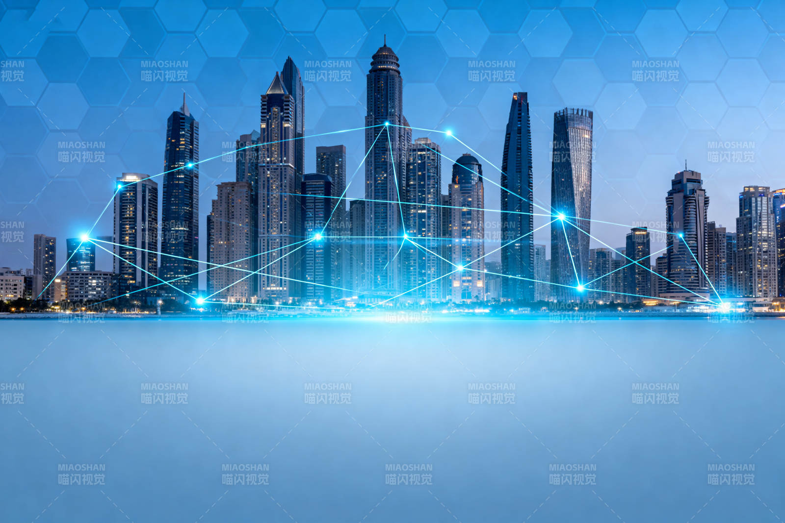 智慧城市科技网络图片