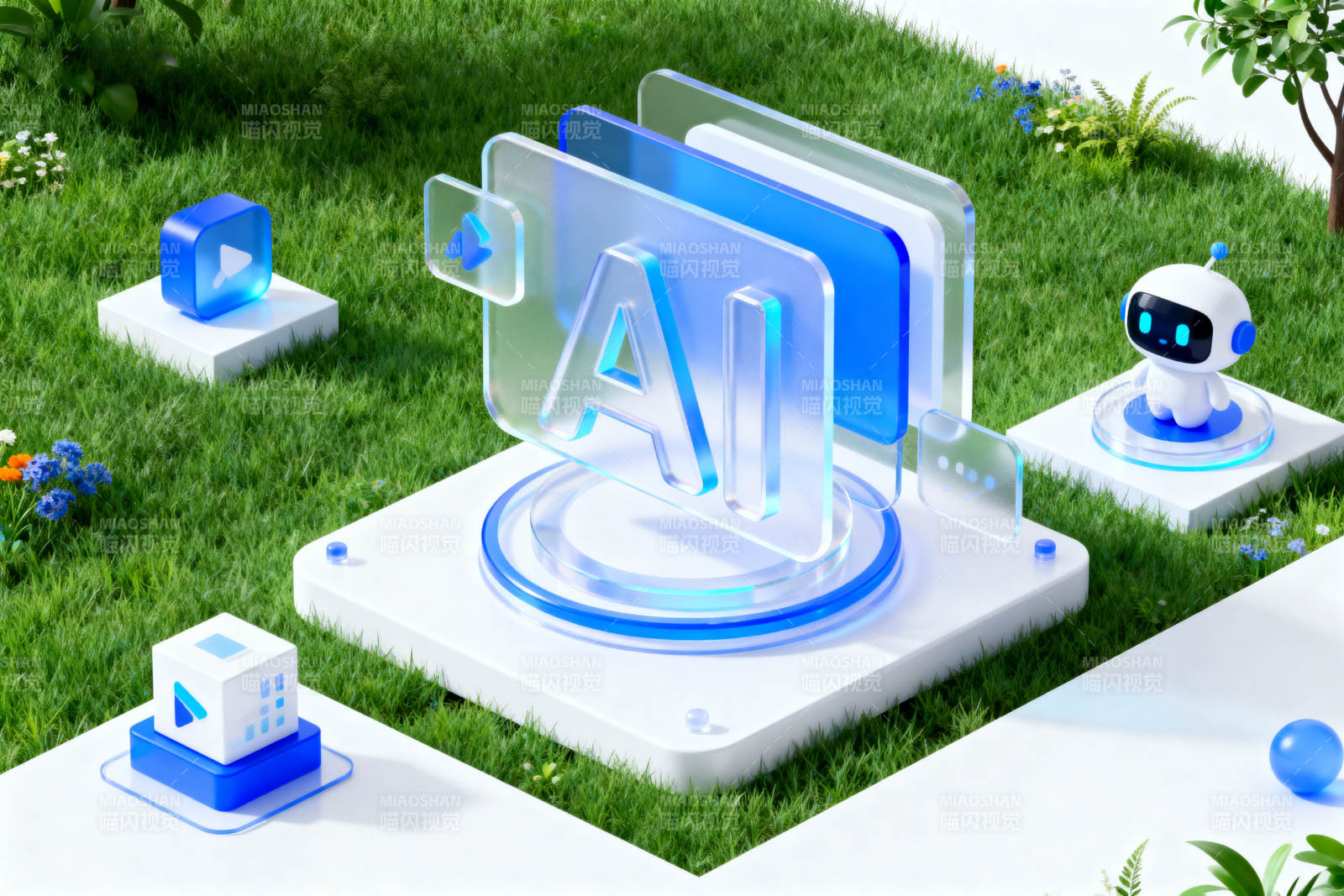 人工智能科技场景展示图片