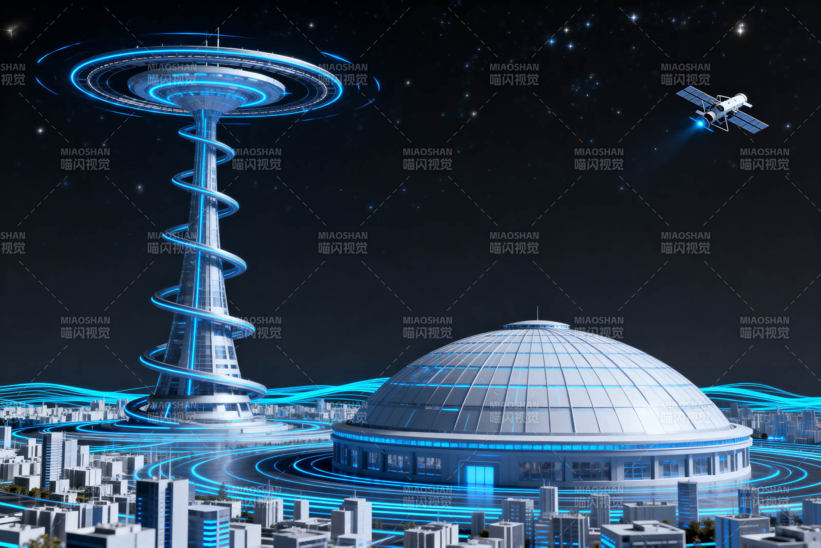 未来城市科技建筑幻想图片