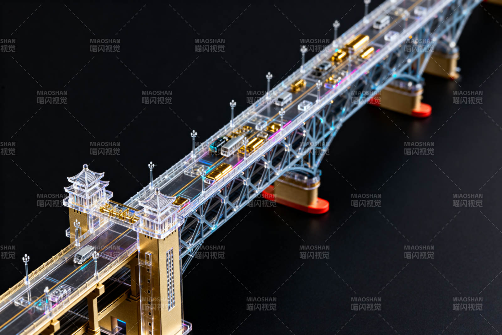 南京长江大桥模型展示图片