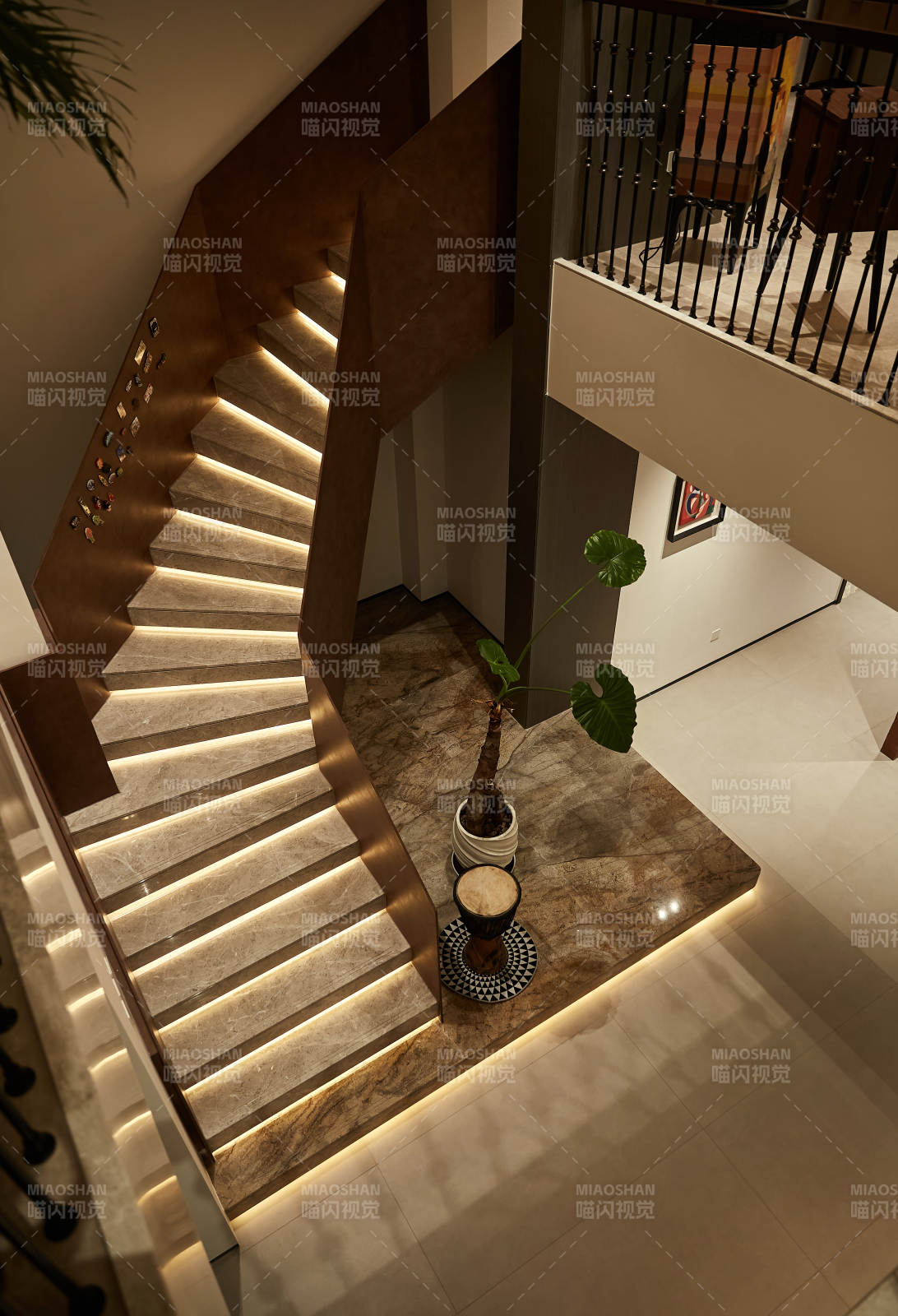 现代楼梯光影设计图片