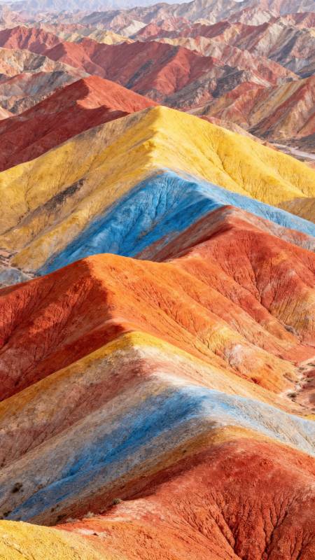 七彩丹霞奇观图片