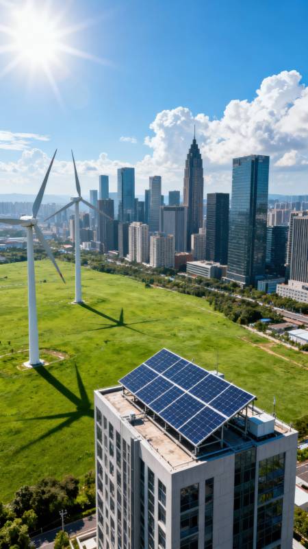 绿色城市新貌图片