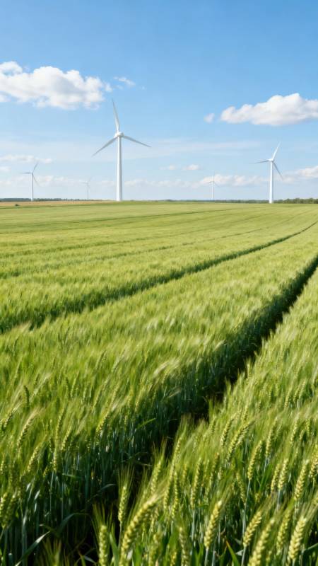 风车田野风光图片