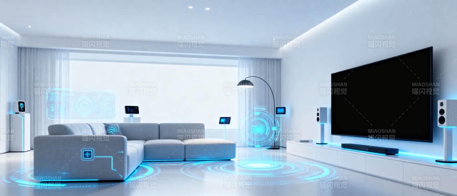 智能家居客厅科技生活图片