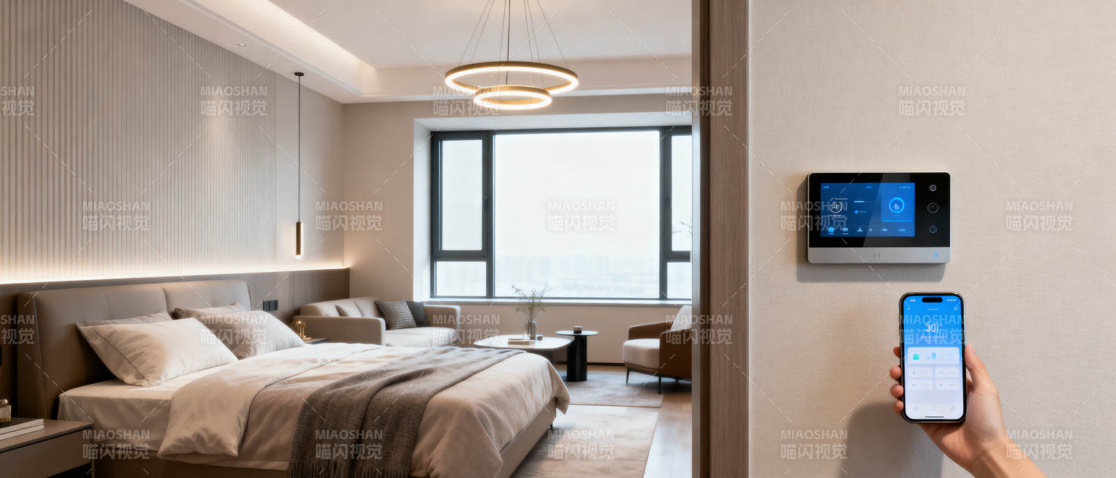 智能卧室家居控制系统图片