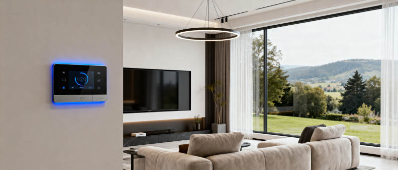 现代客厅智能科技家居图片