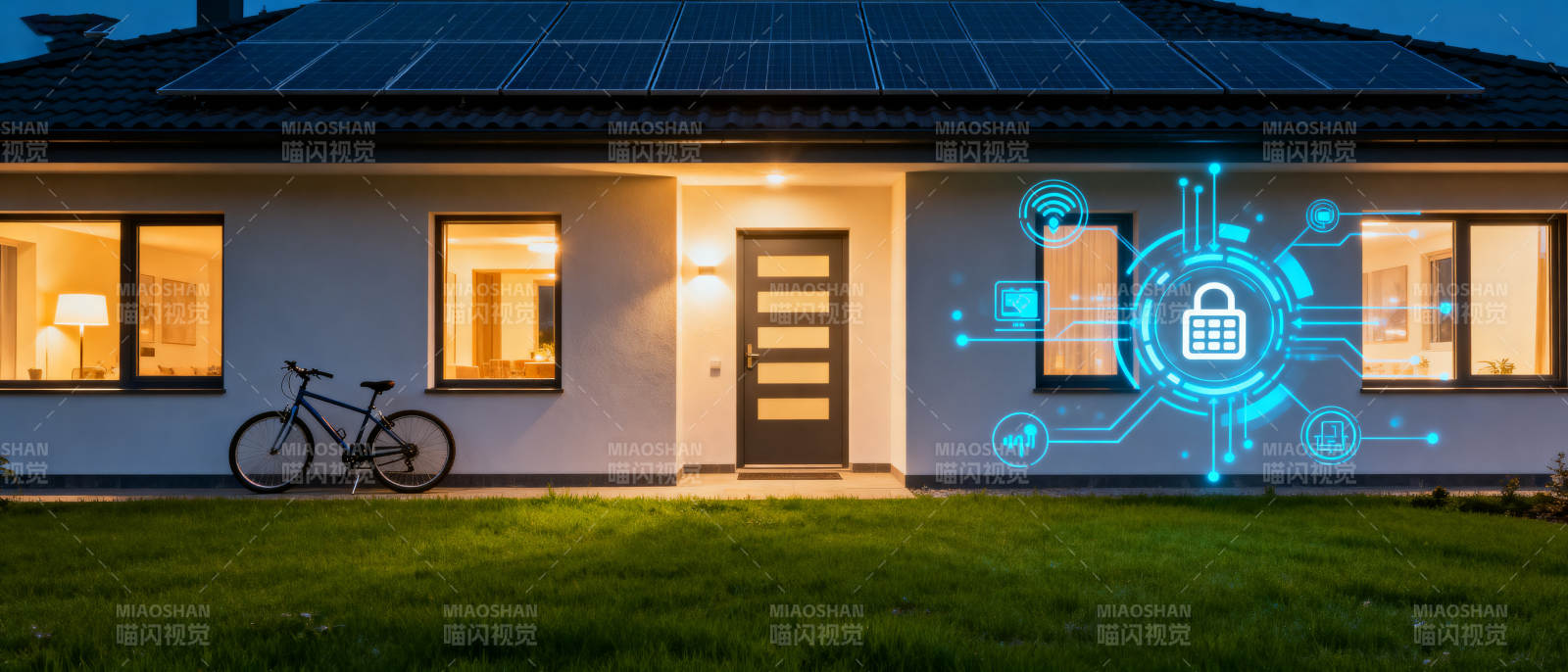 智能安防科技住宅图片