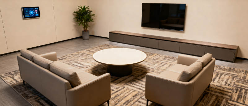 现代简约室内休息区图片